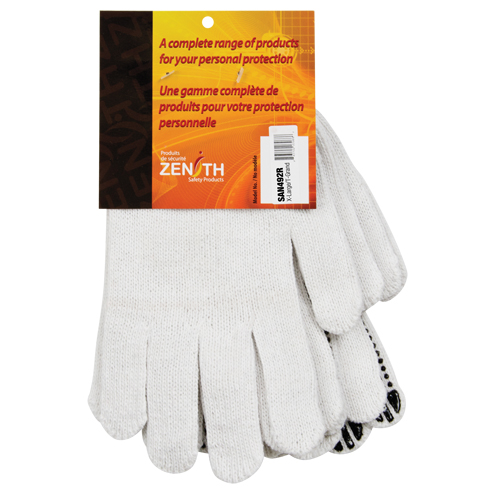 Dotted String Knit Gloves, Poly/Cotton, Single Sided, 7 Gauge, X-Large Waymarc Industries Inc