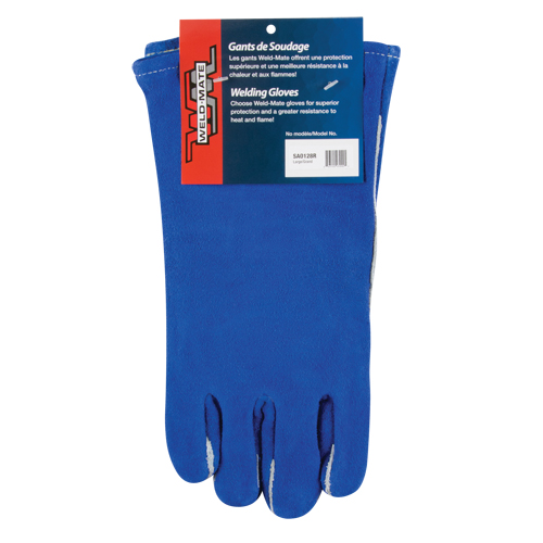 Gants de soudage &agrave; pouce & paume doubles, Cuir de vache refendu, Taille Grand Waymarc Industries Inc