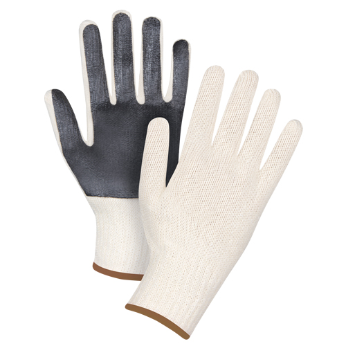 Gants en tricot &agrave; paume enduite, Poly/coton, Un c&ocirc;t&eacute;, Calibre 7, Grand Waymarc Industries Inc