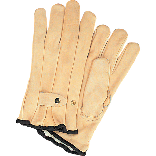 Winter-Lined Ropers Gloves, Small, Grain Cowhide Palm, Fleece Inner Lining Waymarc Industries Inc