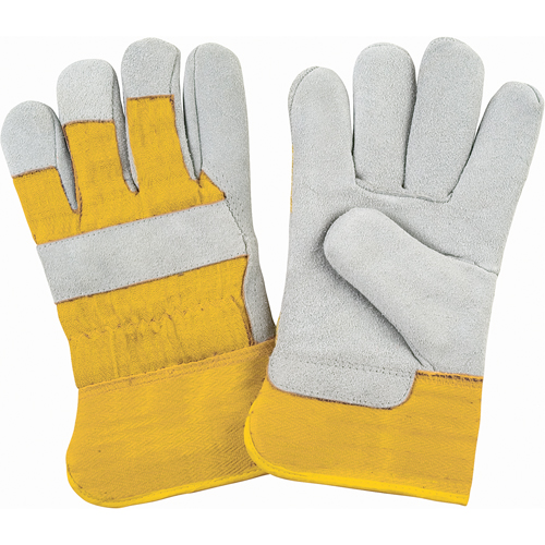 Gants d'ajusteur doubl&eacute;s pour l'hiver de premi&egrave;re qualit&eacute;, Moyen, Paume en Cuir de vache refendu, Doublure en Molleton de mousse Waymarc Industries Inc