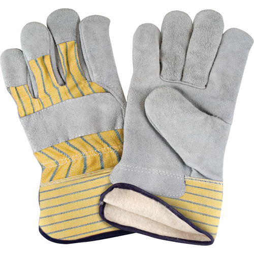 Gants d'ajusteur doubl&eacute;s pour l'hiver, T-Grand, Paume en Cuir de vache refendu, Doublure en Molleton de coton Waymarc Industries Inc
