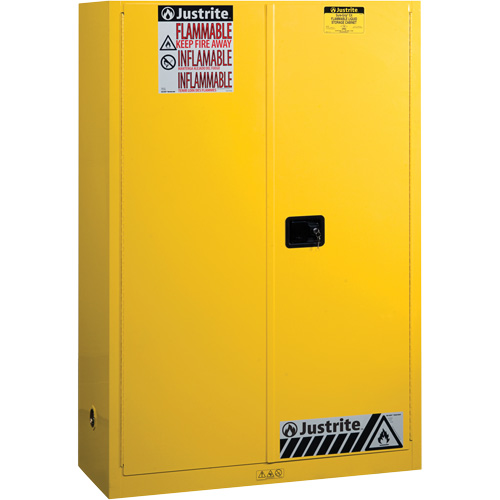 Armoires Sure-Grip EX pour produits inflammables, 45 gal., 2 Porte(s), 43" La x 65" h x 18" p Waymarc Industries Inc