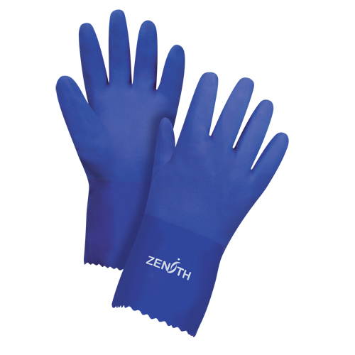 Ultra Flexible Gloves, Size X-Large/10, 12" L, PVC, Interlock Inner Lining, 45-mil Waymarc Industries Inc