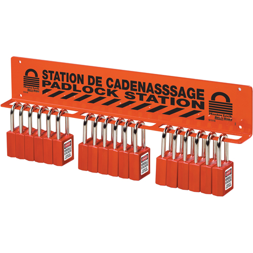 Unfilled Padlock Rack Station Waymarc Industries Inc