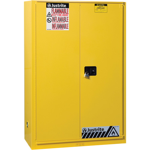 Armoires Sure-Grip EX pour produits inflammables, 45 gal., 1 Porte(s), 43" La x 65" h x 18" p Waymarc Industries Inc