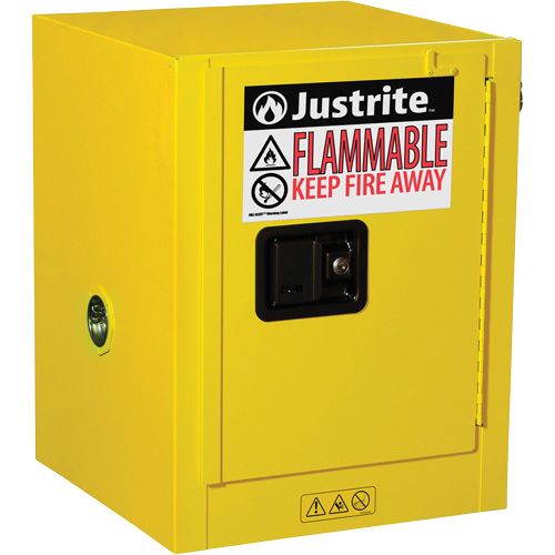 Armoire de s&eacute;curit&eacute; de comptoir pour produits inflammables EX Sure-Grip, 4 gal., 1 Porte(s), 17" La x 22" h x 17" p Waymarc Industries Inc
