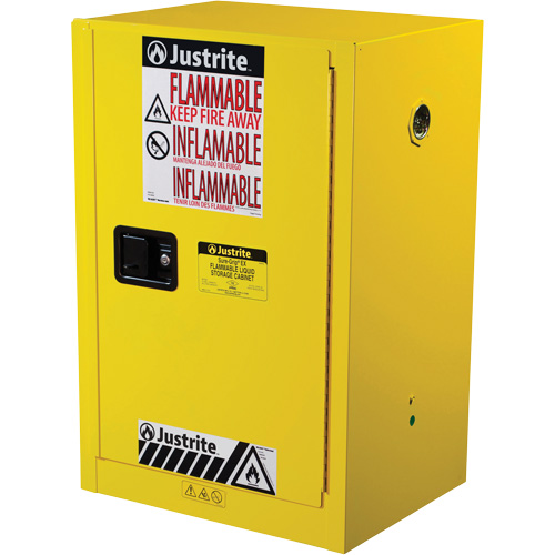 Armoire de s&eacute;curit&eacute; compacte pour produits inflammables EX Sure-Grip, 12 gal., 1 Porte(s), 23,25" La x 35" h x 18" p Waymarc Industries Inc
