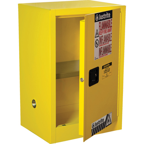 Armoire de s&eacute;curit&eacute; compacte pour produits inflammables EX Sure-Grip, 12 gal., 1 Porte(s), 23,25" La x 35" h x 18" p Waymarc Industries Inc