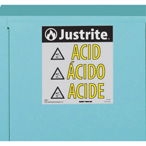 ChemCor&reg; Lined Acid/Corrosive Storage Cabinets, 22 gal., 35" x 35" x 22" Waymarc Industries Inc