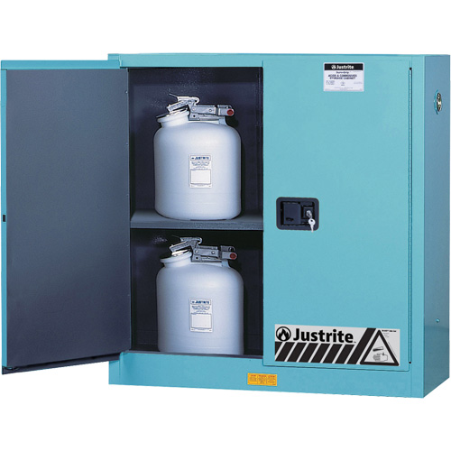 ChemCor&reg; Lined Acid/Corrosive Storage Cabinets, 30 gal., 43" x 44" x 18" Waymarc Industries Inc