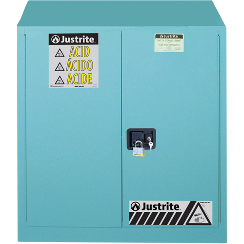 ChemCor&reg; Lined Acid/Corrosive Storage Cabinets, 30 gal., 43" x 44" x 18" Waymarc Industries Inc