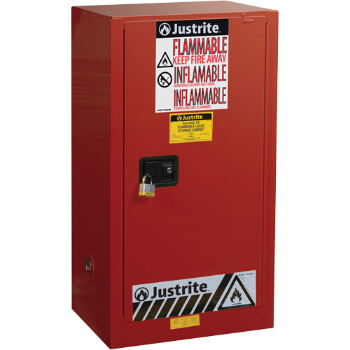 Armoire de s&eacute;curit&eacute; pour la peinture et les encres combustibles EX Sure-Grip, 20 gal., 2 tablettes Waymarc Industries Inc
