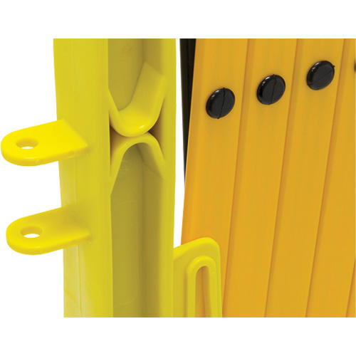 Xpandit Barricade, 36" H x 11.5' L, Black/Yellow Waymarc Industries Inc