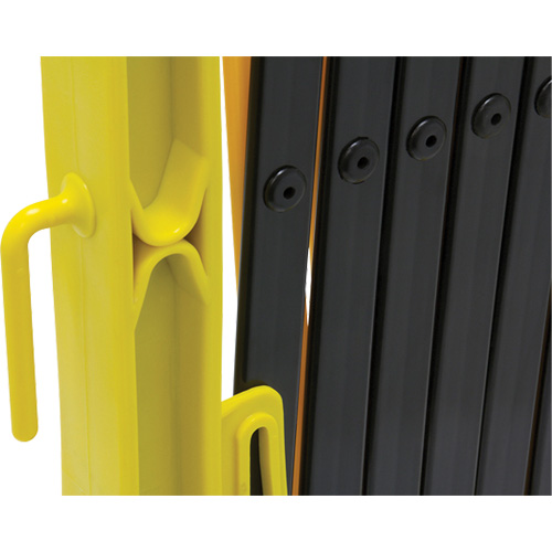 Xpandit Barricade, 36" H x 11.5' L, Black/Yellow Waymarc Industries Inc