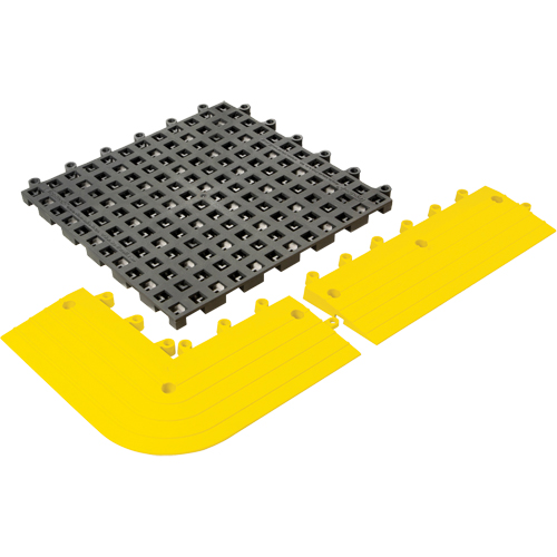 Tapis Ergodeck tout usage No 564 & No 566, PVC, 1-1/2' la c, 1-1/2' lo, 7/8" &eacute;paisseur, Charbon Waymarc Industries Inc