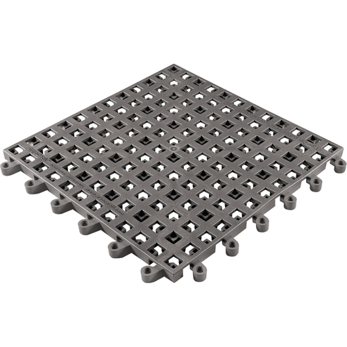 Tapis Ergodeck tout usage No 564 & No 566, PVC, 1-1/2' la c, 1-1/2' lo, 7/8" &eacute;paisseur, Charbon Waymarc Industries Inc