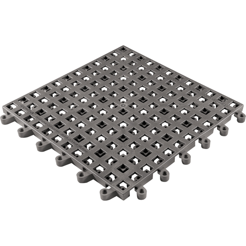 Tapis Ergodeck tout usage No 564 & No 566, PVC, 1-1/2' la c, 1-1/2' lo, 7/8" &eacute;paisseur, Charbon Waymarc Industries Inc