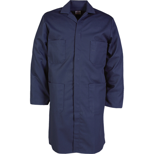 Sarrau de laboratoire, Poly-coton, 46, Bleu marine Waymarc Industries Inc