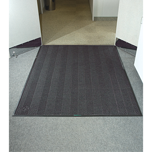 Tapis Waterhog Eco Elite, Essuie-pieds/grattoir, 3' x 8' x 3/8", Cendre grise Waymarc Industries Inc