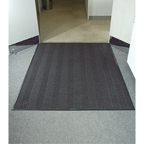 Tapis Waterhog Eco Elite, Essuie-pieds/grattoir, 6' x 6' x 3/8", Cendre grise Waymarc Industries Inc
