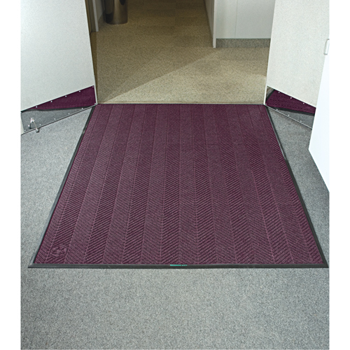 Waterhog&reg; Eco Elite Matting, Wiper/Scraper, 3' x 20' x 3/8", Maroon Waymarc Industries Inc