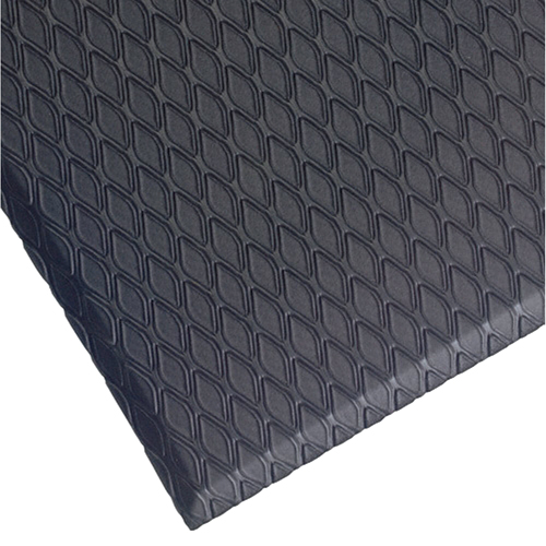 Cushion Max Mats, Diamond, 3' x 12' x 5/8", Charcoal, Nitrile/PVC Waymarc Industries Inc