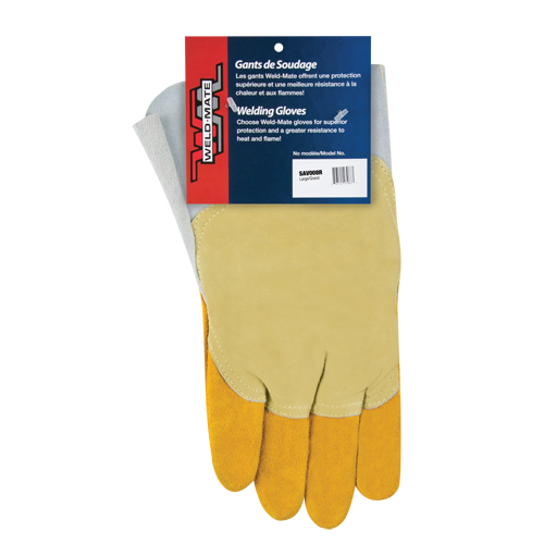 Pipeliner Welding Gloves, Split Cowhide, Size Large Waymarc Industries Inc