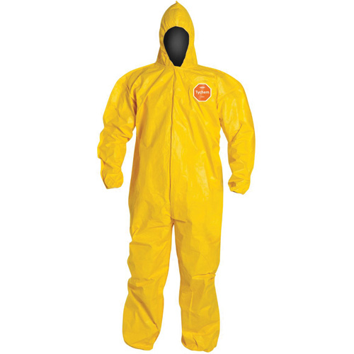 Combinaison &agrave; capuchon, Tychem 2000, 3T-Grand, Jaune Waymarc Industries Inc