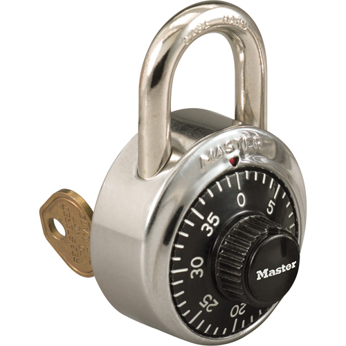 Padlock, Combination, Hardened Steel, 1-7/8" Width Waymarc Industries Inc