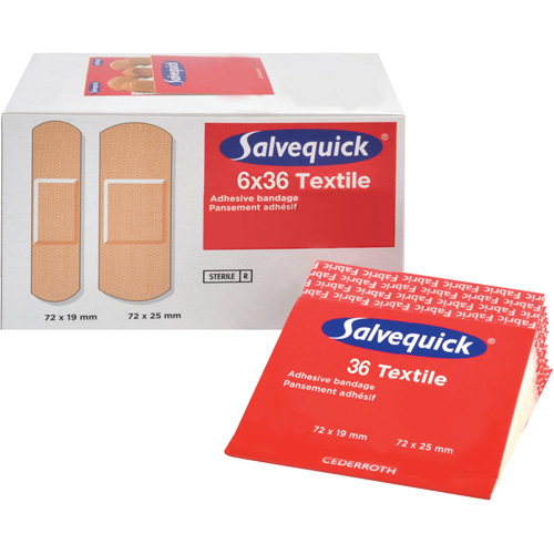 Salvequick&reg; Bandage Dispensing Systems Refills, Rectangular/Square, Fabric, Sterile Waymarc Industries Inc