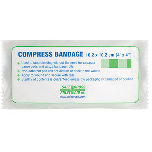 Compress (Pressure) Bandages - Sterile, 4-1/4" L x 3-1/2" W Waymarc Industries Inc