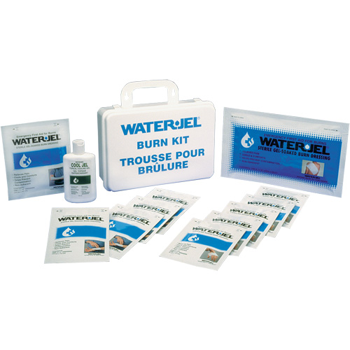 Trousses d'urgence pour brûlures Water Jel, Boîte en plastique de 36 unit&eacute;s, Classe 2 Waymarc Industries Inc