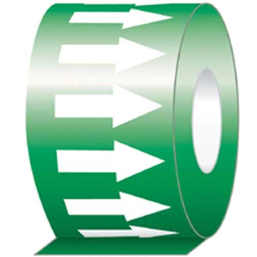 Rubans de fl&eacute;ches de direction de l'&eacute;coulement, 108', Blanc/vert Waymarc Industries Inc