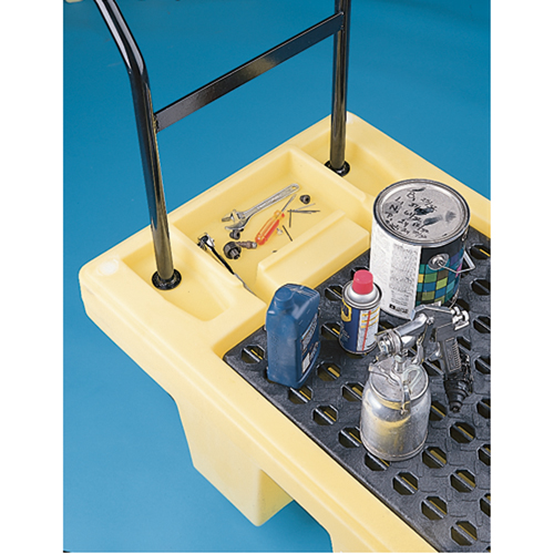 Poly-Spillcart Cart, 66.5" L x 29" W x 43.9" H, 57 US gal. Spill Cap. Waymarc Industries Inc