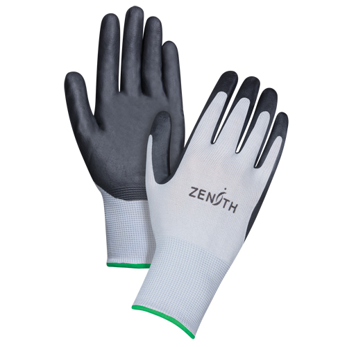 Gants l&eacute;gers enduits et respirants, 8/Moyen, R&ecirc;vetement Mousse de nitrile, Calibre 13, Enveloppe en Polyester Waymarc Industries Inc