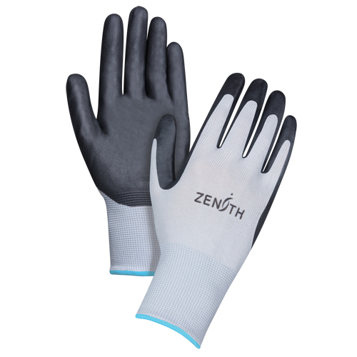 Lightweight Breathable Coated Gloves, 10/X-Large, Foam Nitrile Coating, 13 Gauge, Polyester Shell Waymarc Industries Inc