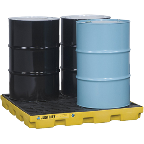 Centres d'accumulation EcoPolyBlend, Capacit&eacute; de d&eacute;versement 49 gal. US, 49" x 49" x 5,5" Waymarc Industries Inc