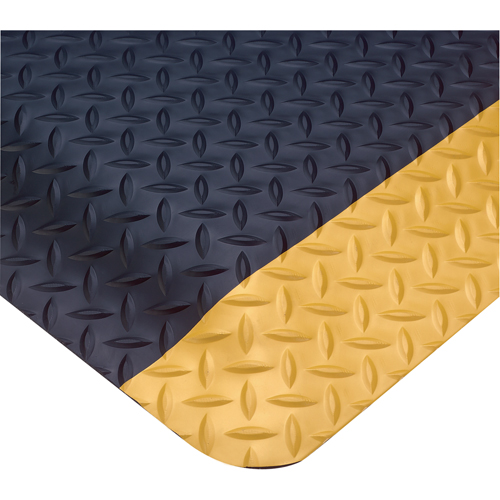 Smart No. 497 Mats, Diamond, 3' x 75' x 1", Black/Yellow, PVC Waymarc Industries Inc