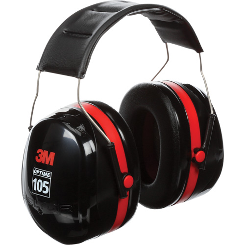 Peltor Optime 105 Series Earmuffs, Headband, 30 NRR dB Waymarc Industries Inc