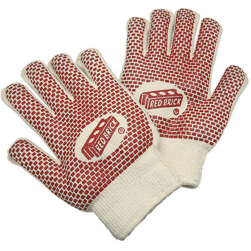 Red Brick&reg; Reversible Terrycloth Gloves, Cotton, Double Sided, 10 Gauge, Large Waymarc Industries Inc