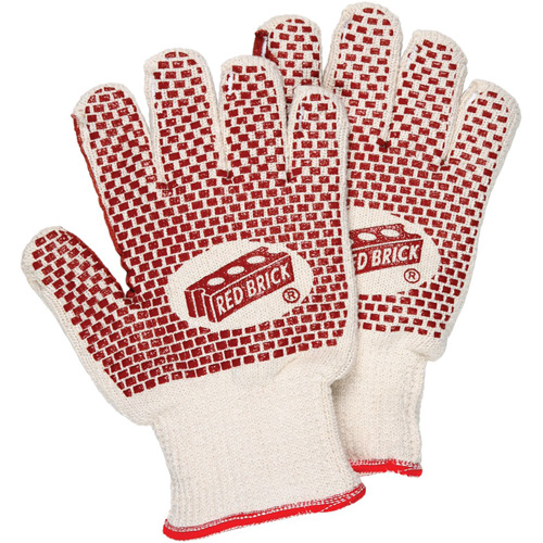 Gants r&eacute;versibles en tissu &eacute;ponge Red Brick, Coton, Deux c&ocirc;t&eacute;s, Calibre 10, Petit Waymarc Industries Inc