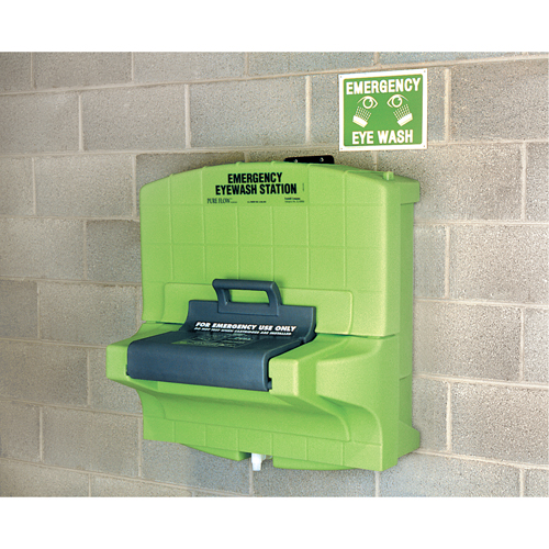 Poste de douche oculaire Fendall Pure Flow 1000, Aliment&eacute; par gravit&eacute;, Capacit&eacute; 7 gal., Conformit&eacute; ANSI Z358.1 Waymarc Industries Inc