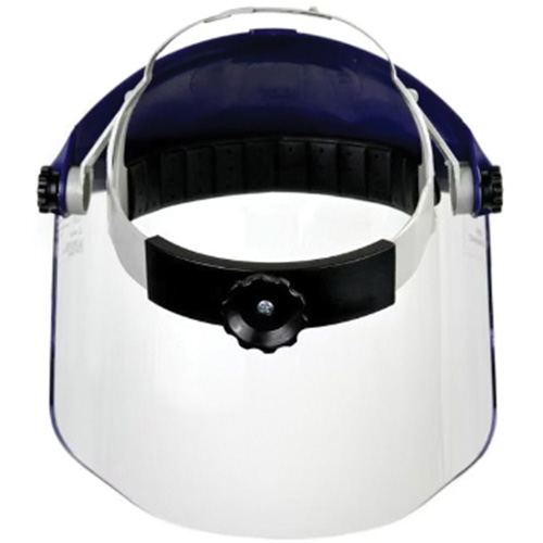 Ratchet Headgear with Faceshield, Polycarbonate, Ratchet Suspension Waymarc Industries Inc