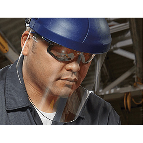 Ratchet Headgear with Faceshield, Polycarbonate, Ratchet Suspension Waymarc Industries Inc