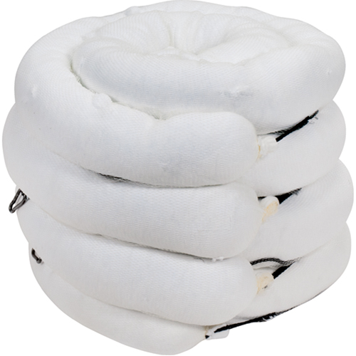 Premium Sorbent Boom, Oil Only, 10' L x 5" W, 35 Gal. Absorbancy, 4 /Pack Waymarc Industries Inc