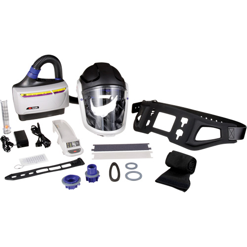 Trousse industrielle lourde pour APR motoris&eacute; TR-600 de Versaflo, Capuchon & visi&egrave;re, Pile Lithium-ion Waymarc Industries Inc