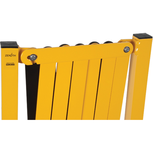 Expandable Barrier, 37" H x 11' L, Black/Yellow Waymarc Industries Inc