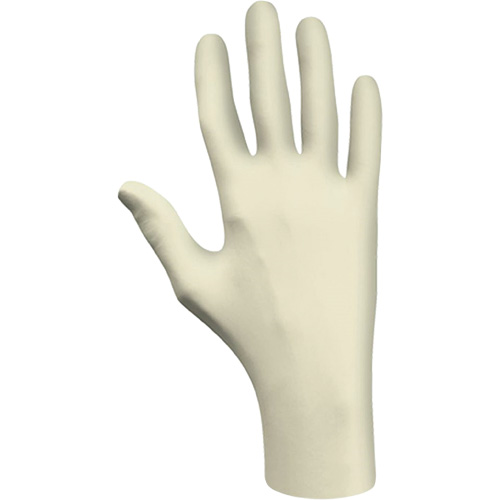 Gants jetables, Grand, Latex, 3 mils, Sans poudre, Naturel, Classe 2 Waymarc Industries Inc