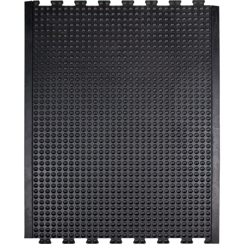 Tapis antifatigue en d&ocirc;me, &agrave; bulles, 3' x 4' x 1/2", Noir, Caoutchouc Waymarc Industries Inc
